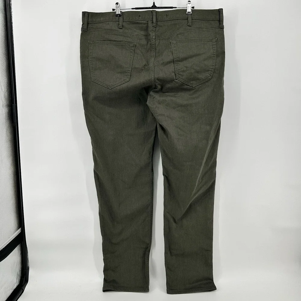 Banana‎ Republic Travel Jeans Mens 40x34 Olive Green Slim Fit Pants NEW